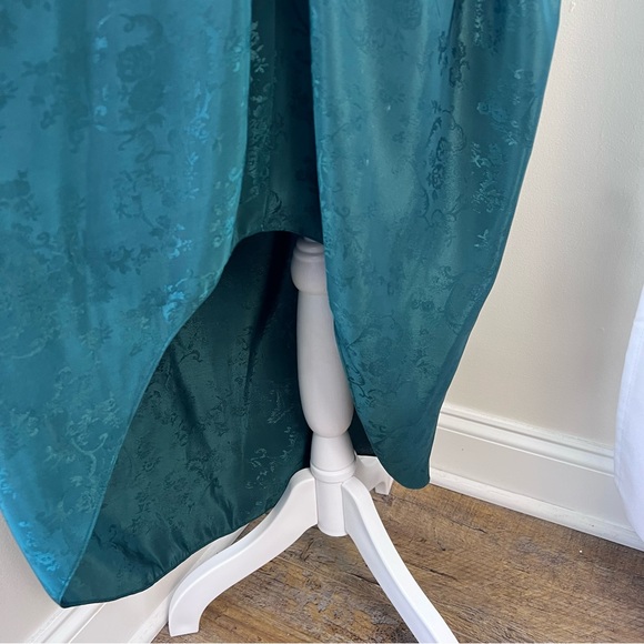 VINTAGE 80s Scott McClintock emerald holiday DRESS - Picture 3 of 12